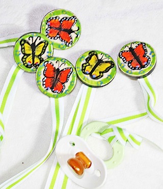 Butterfly Pacifier Clip Holder