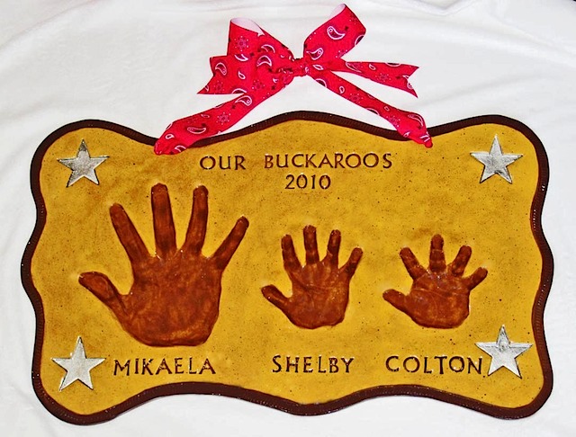 Our Buckaroos Hand Impressions