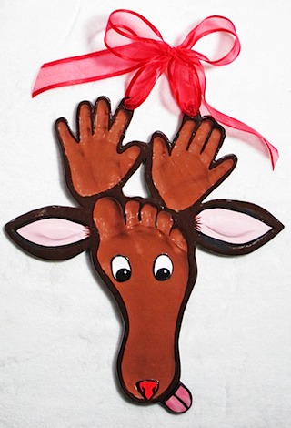 Reindeer Hand Foot Impression