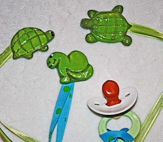 Turtle Dinosaur Baby Clip
